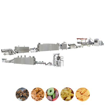 La cadena de producción del cereal de desayuno de ABB Schneider 150kg/H forma escamas haciendo la máquina