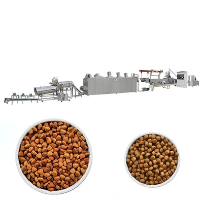 Cadena de producción seca de la alimentación del animal doméstico de la protuberancia acero inoxidable de la categoría alimenticia