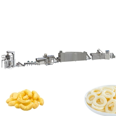 Mini Puffed Wheat Snacks Food saca cadena de producción del soplo del maíz plata