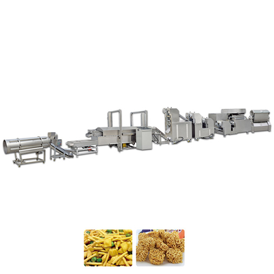 La harina pulveriza la cadena de producción frita de snacks 150-200kg/H