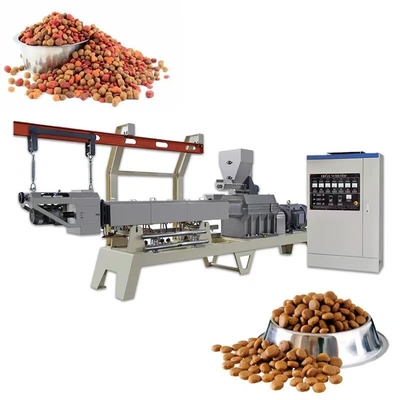 Máquina de pulir gemela 304 de acero inoxidables de la comida de perro casero del extrusor de tornillo